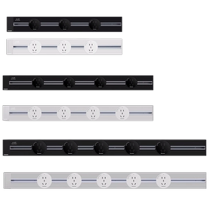 松下轨道插座可移动滑轨插座家用厨房餐边柜客厅卧室磁吸滑道插排