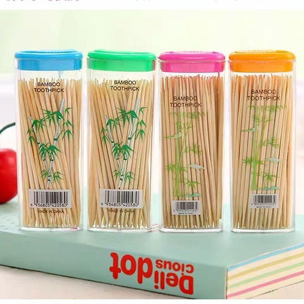 Creative Lighter-Style Toothpick Holder with Disposable Bamb