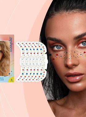 ZEPHOCO Glitter Freckle Temporary Tattoos - Star Glitter Dec