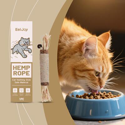 EELJOY Cat Dental Treats - Adorable chew sticks for cats to