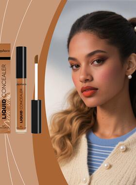 Zephoco Deep Skin Tone Liquid Concealer - Natural, Lightweig