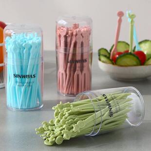 Disposable fruit forks, small plastic fruit picks, individua