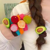 fruit ropes hair dopamine Cute girly ties inspired