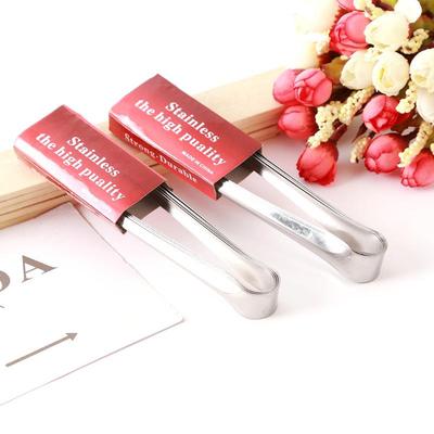 6-inch Stainless Steel Ice Tongs, Sugar Tongs, BBQ Tongs, Br