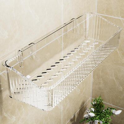 Bathroom storage shelf, toilet washroom bracket, wall-mounte