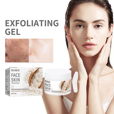 OUHOE Facial Exfoliating Gel for Deep Cleansing, Removing Ke