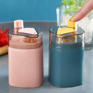 Press-type automatic pop-up toothpick holder for hotels, hom