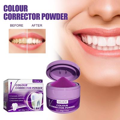 EELHOE v34 Whitening Tooth Powder, Freshens Breath and Brigh