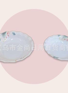 Round melamine fish platter, large food stall restaurant sti