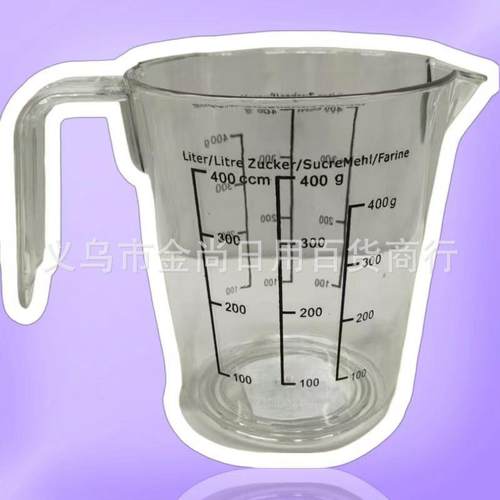Home Measuring Cup - Transparent with Scale, Large Capacity,