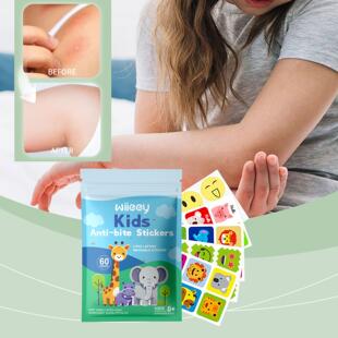 WIIEEY Children's Cartoon Anti-Mosquito Stickers, Plant Esse