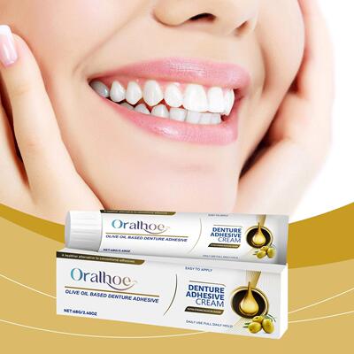 ORALHOE Denture Adhesive: Secure and natural fitting denture