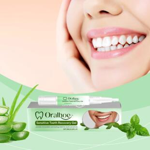 ORALHOE Tooth Care Gel - Cleans teeth, removes stains, and f