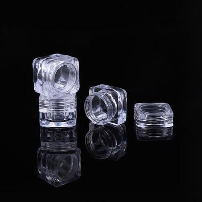 3g Square Bottle with Square Base Glitter Powder Box Accesso