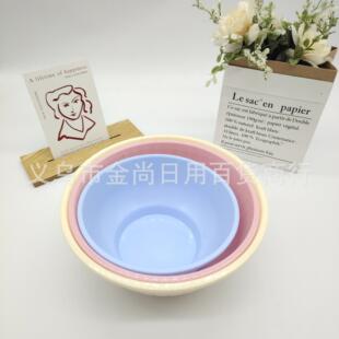 New Dopamine Color Plastic Bowl, Fruit Mixing Bowl, Drop-Res