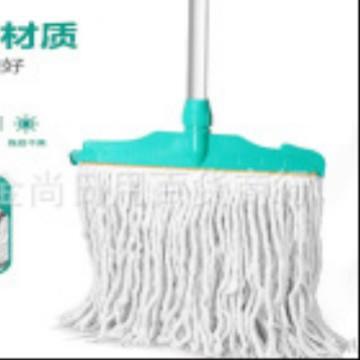 Cotton Mop with Painted Iron Handle, PP Material, Detachable