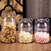 Acryl Bottle Bear Cartoon Snack Storage and Jar Candy Food