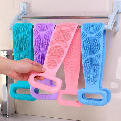 Silicone Exfoliating Bath Towel, Powerful Back Scrubber for