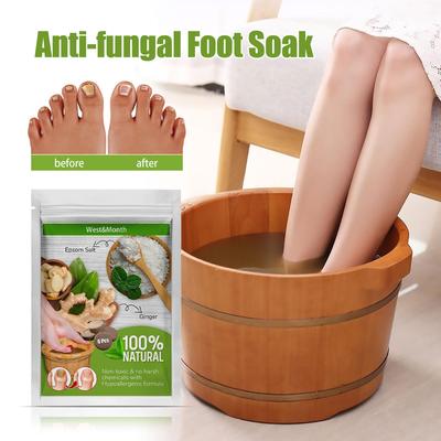 West&Month Ginger Foot Soak Tablets - For Foot Care, Nail Re