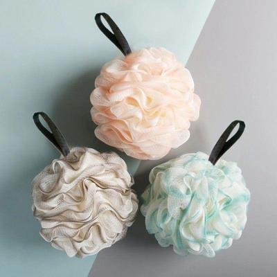 Large, soft, and adorable lace bath pouf for summer. This hi