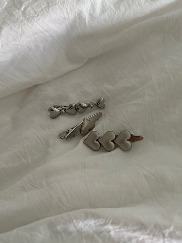 爱心鸭嘴发夹ins风小众设计