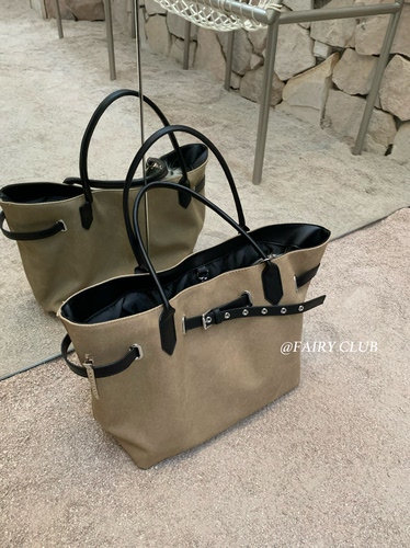 韩系复古简约大容量帆布托特包慵懒休闲学生通勤百搭单肩斜挎包女