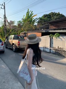 韩系碎花帆布包日常通勤百搭单肩包度假休闲托特包学生小清新包包