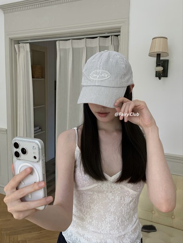 夏季韩系竖条纹棒球帽男女百搭显脸小鸭舌帽休闲软顶透气遮阳帽子