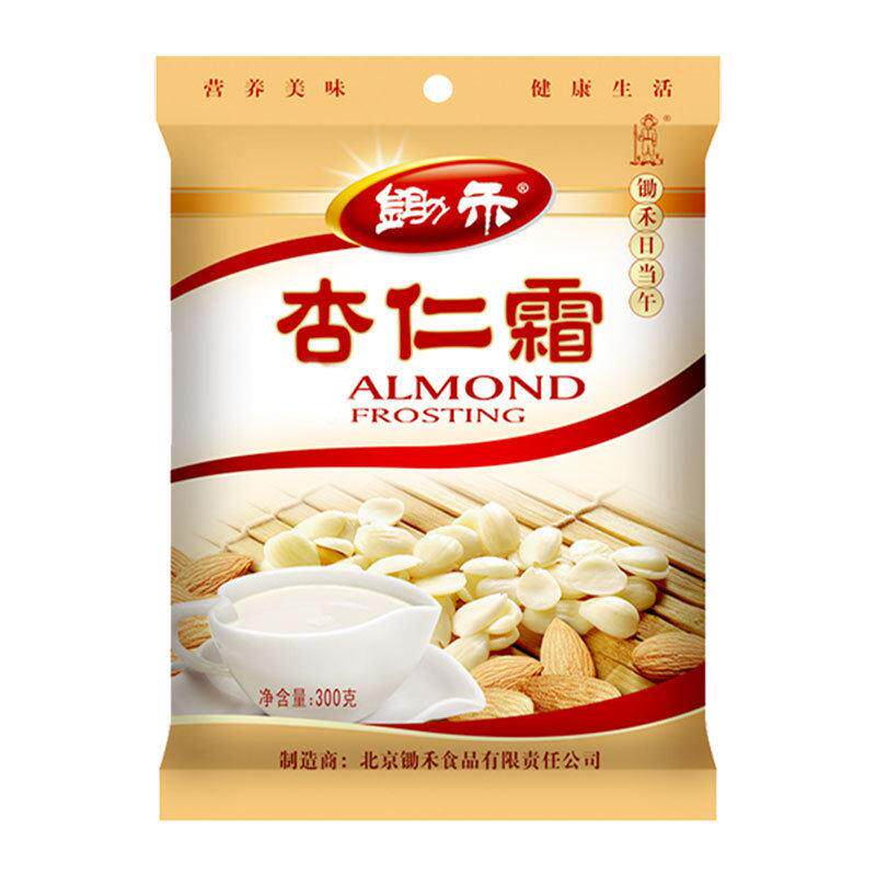锄禾杏仁霜免煮即食营养早餐代餐粉速溶杏仁露冲饮300g袋装杏仁粉
