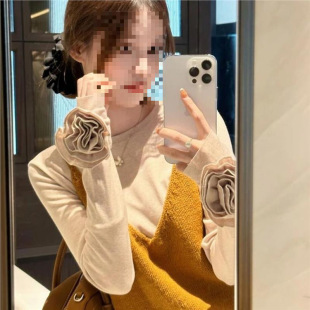 上衣毛衣女两件吊带 穿2025感叠搭高级小个子新款 套装 穿秋冬针织衫