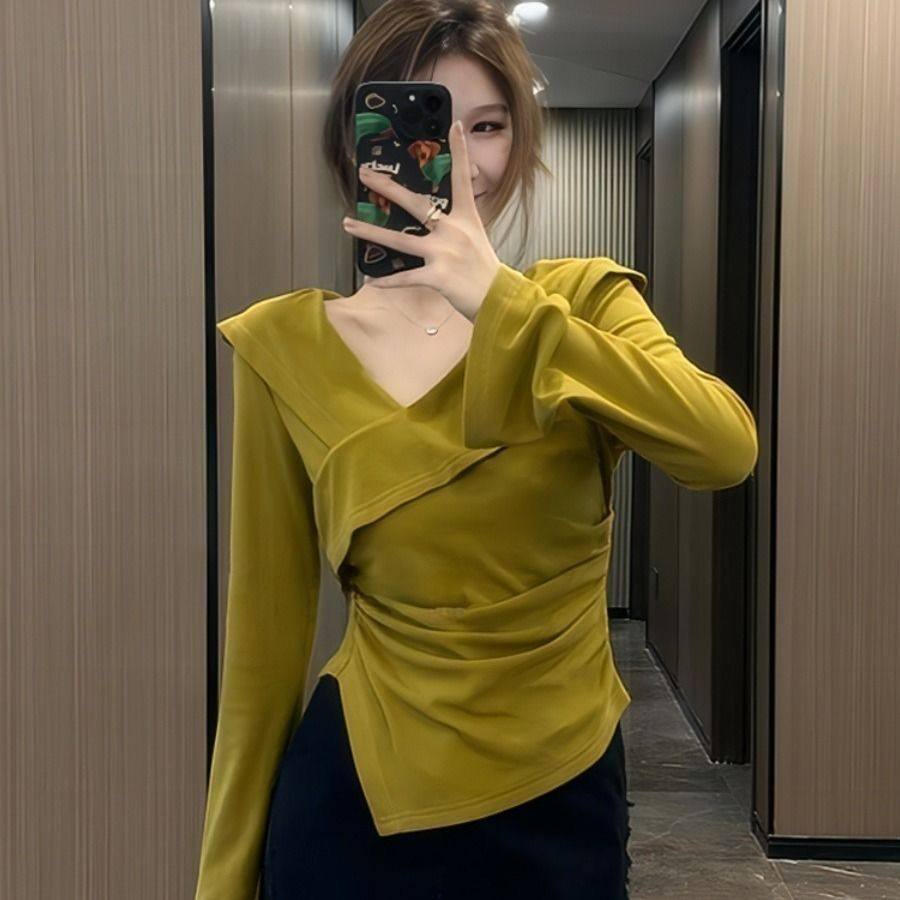 300斤大码女装法式纯欲V