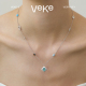 VEKE「星棱彩」项链叠戴神器吊坠锁骨链高级感时尚 新款 绿松石配饰