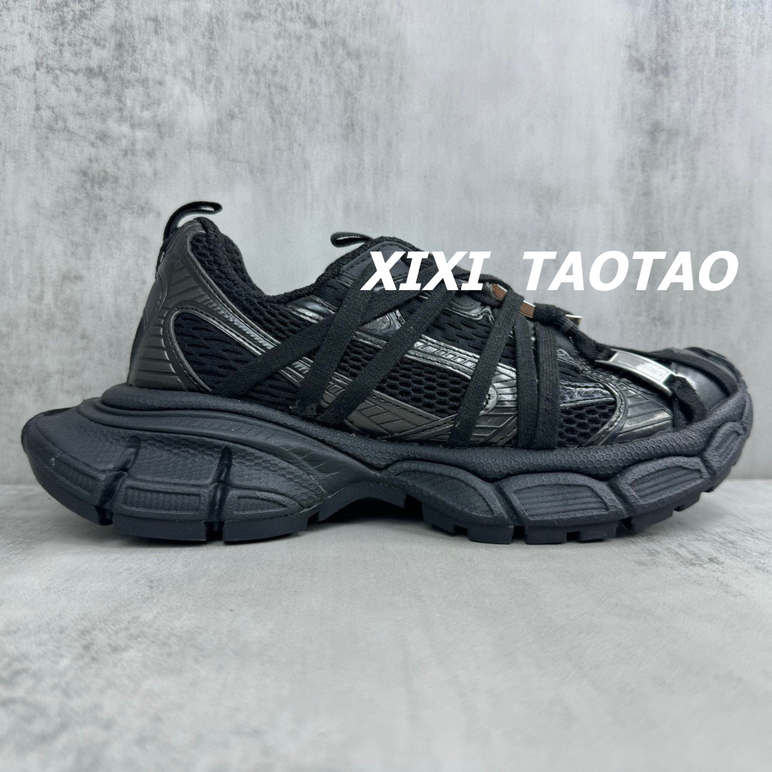 巴黎风3XL蜘蛛侠绑带2.0做旧老爹鞋男鞋运动鞋女情侣鞋增高休闲鞋
