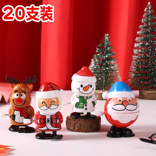 上链发条圣诞老人公仔玩具