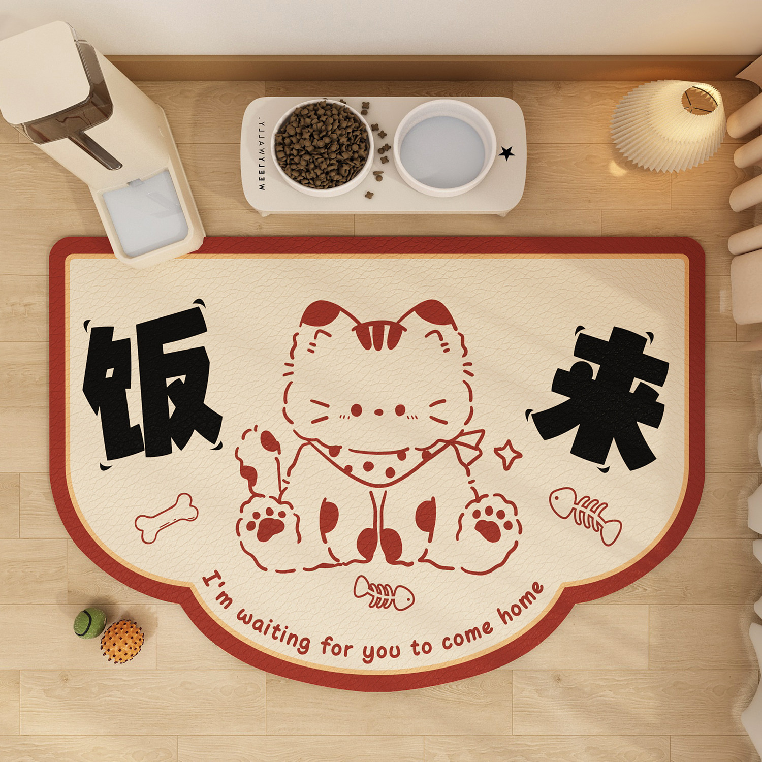 卡通宠物餐垫无异味防滑吃饭碗垫图片