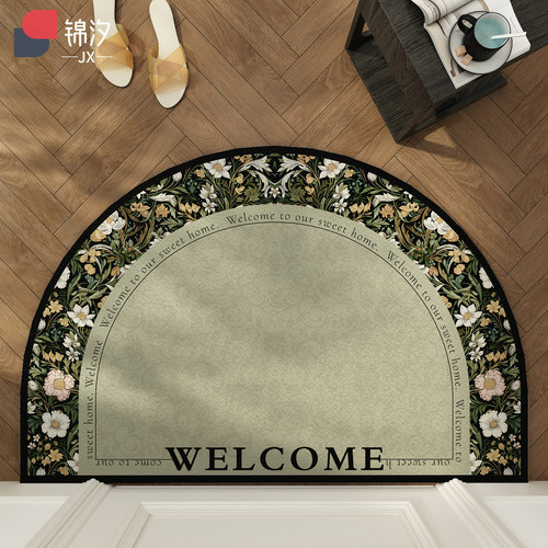 入户门地垫pvc防滑地垫进门门口家用脚垫免洗可擦皮革玄关地毯