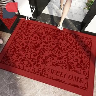 喜庆红色脚垫门垫进门入户门新年龙年地垫家用地毯高端门口垫子