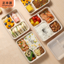 一次性餐盒餐盘打包盒食品级三格四格快餐盒子分格可降解纸浆饭盒