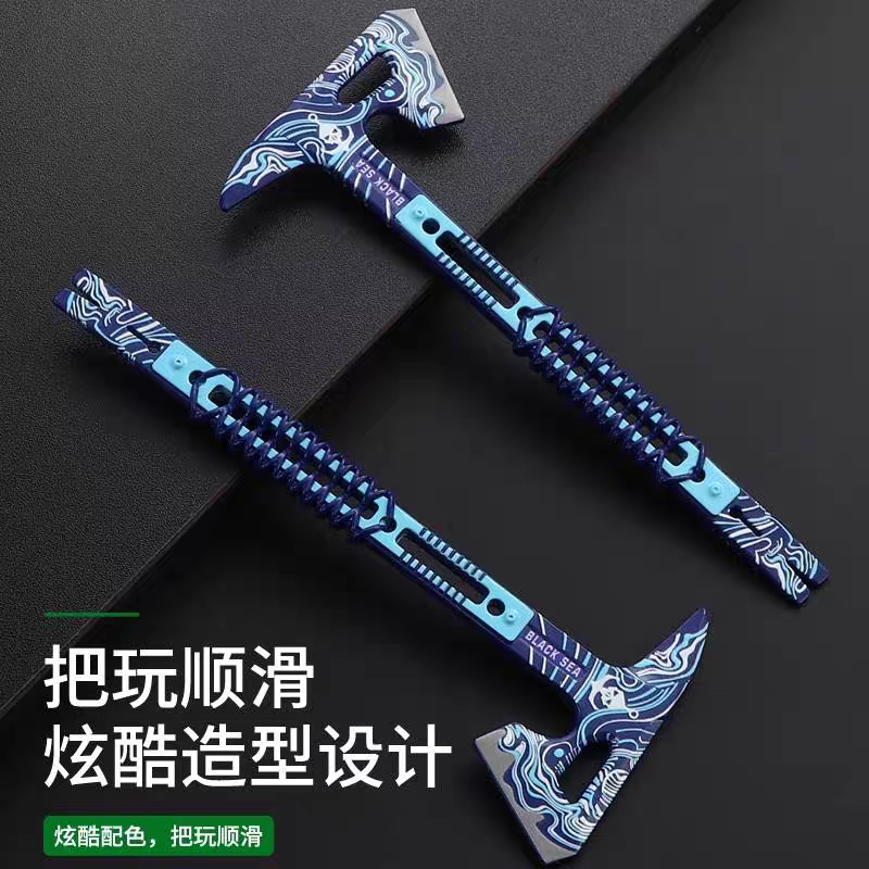 三角洲行动周边近战武器黑海战术斧合金玩具金属模型摆件儿童玩具