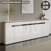 大尺寸超薄餐边柜沙发背靠柜实木隔断窄储物边柜25简约茶水30定制