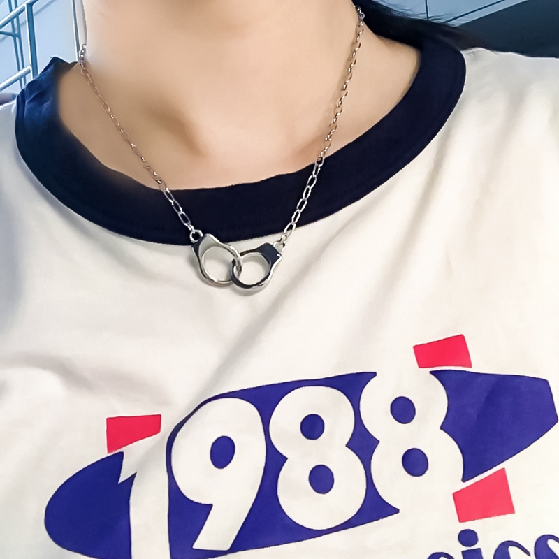 brandymelville项链女bm双环手铐欧美潮创意时尚百搭叠戴小众饰品