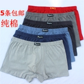 广东普宁内裤 深圳东莞产地男纯棉平脚裤 中腰宽松小榄揭阳广州汕头