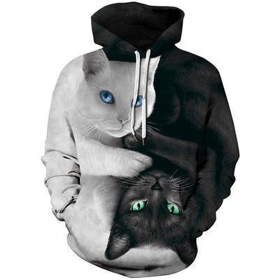 Digital printed loose sweater for lovers数码印花情侣宽松卫衣