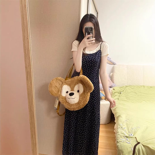 复古碎花吊带连衣裙女夏