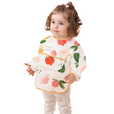 婴儿辅食围兜罩衣裙女专用护衣