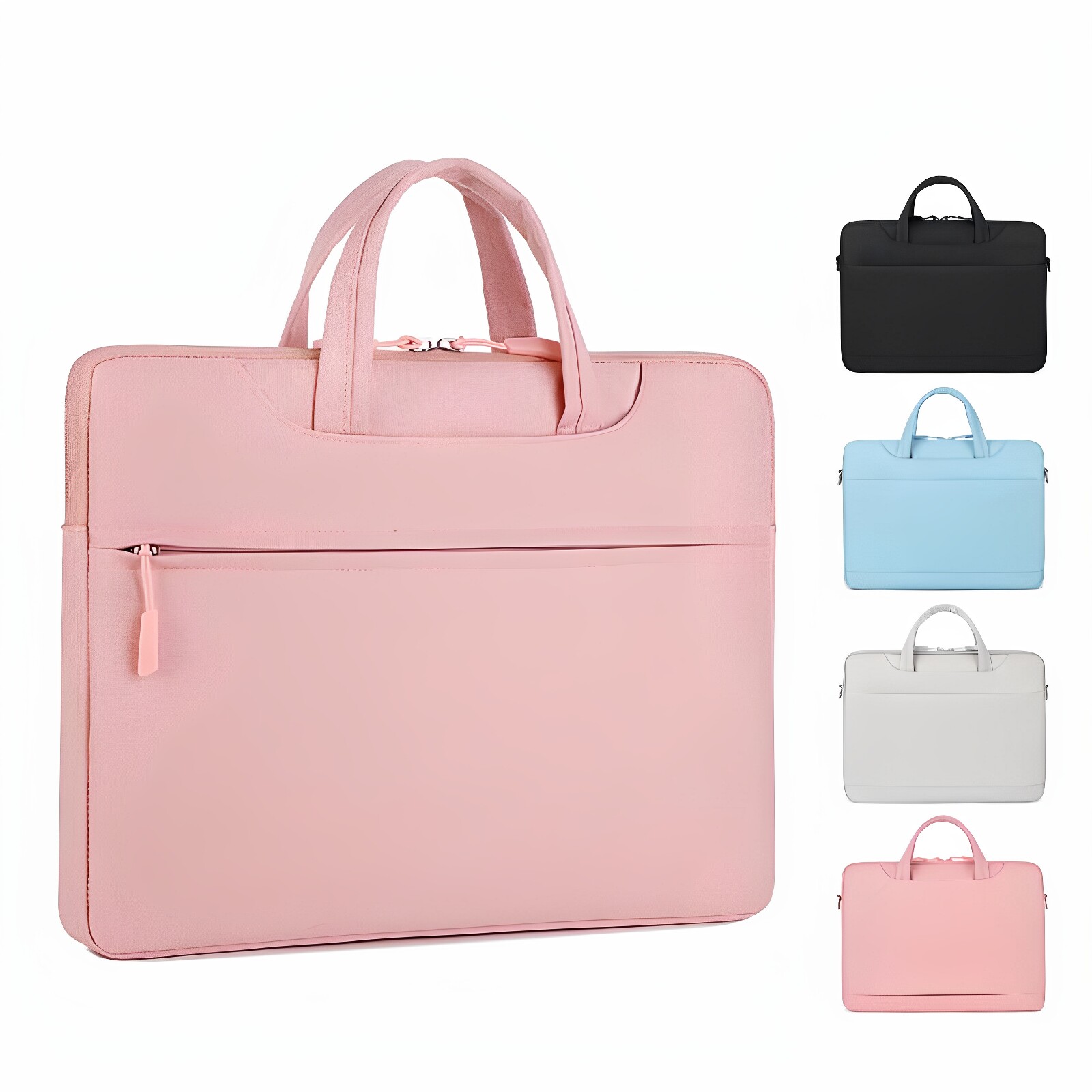 文件袋公文包定制印刷logoA4拉链袋电脑包男新款加厚会议包文件