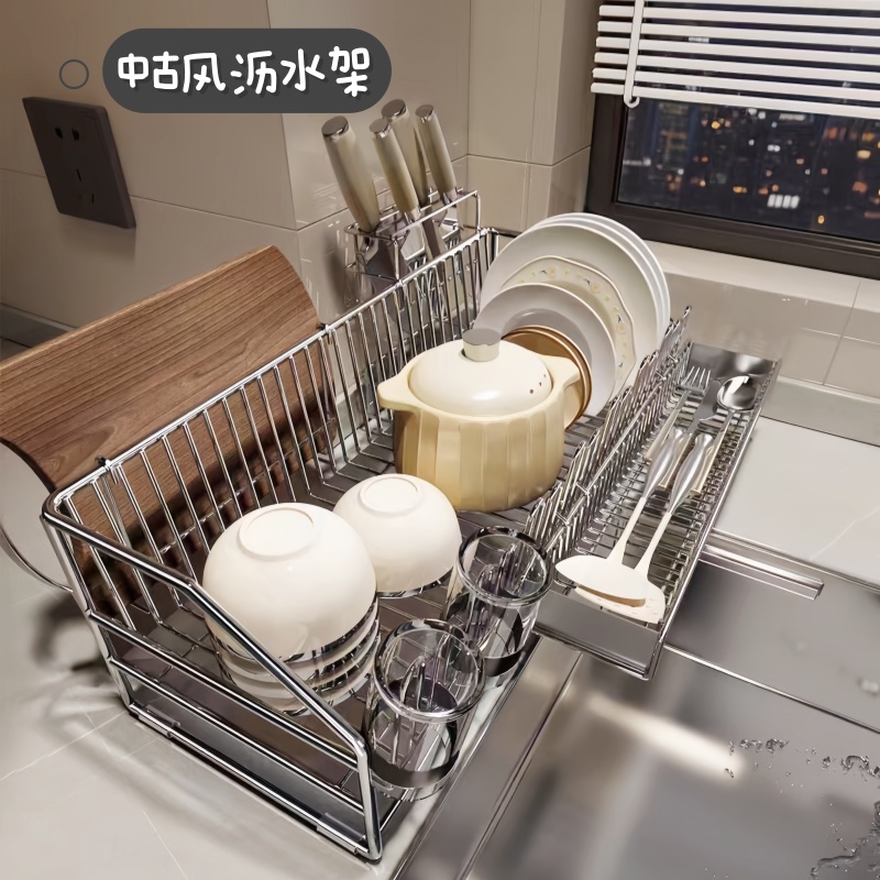 碗盘收纳架水槽边碗盘沥水篮