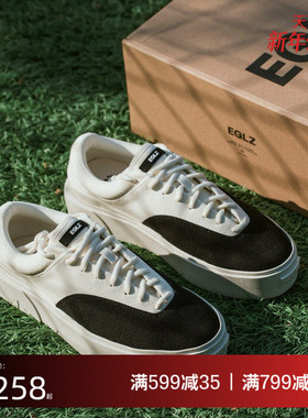 EQLZ官方 FAULT22低帮板鞋男款情侣板鞋帆布鞋撞色休闲鞋无中生有