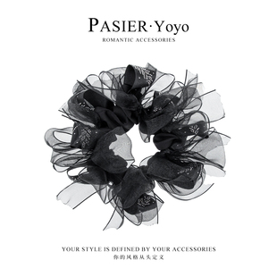 欧根纱缎面细闪钻百搭发圈FB2725