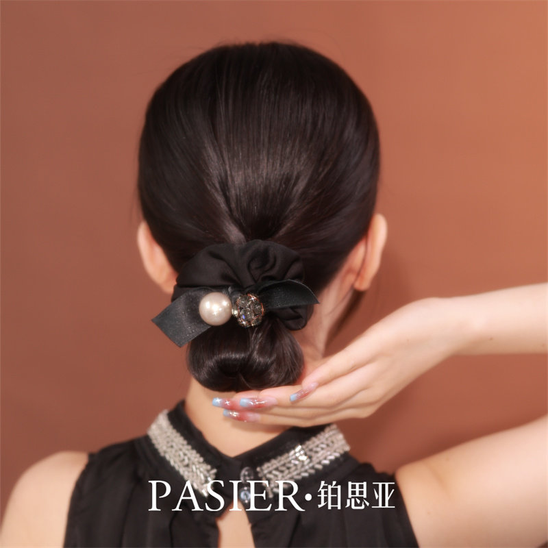铂思亚韩式缎面大肠发圈女